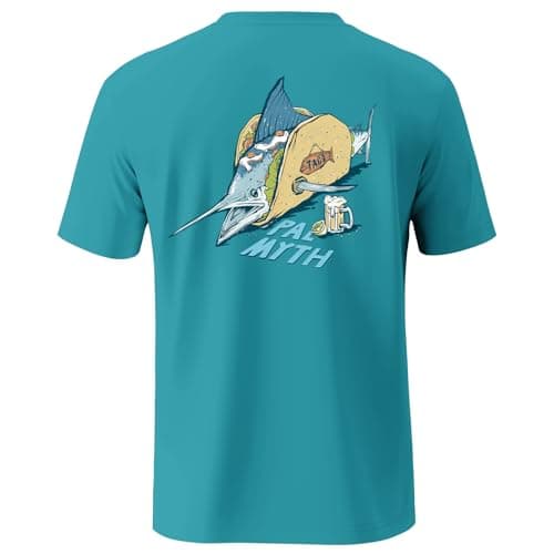 Palmyth Fishing Shirts for Men Short Sleeve UPF 50+ Sun Protection UV T-Shirt
| Palmyth Men's Short Sleeve Fishing Shir — Jade / Marlin Taco