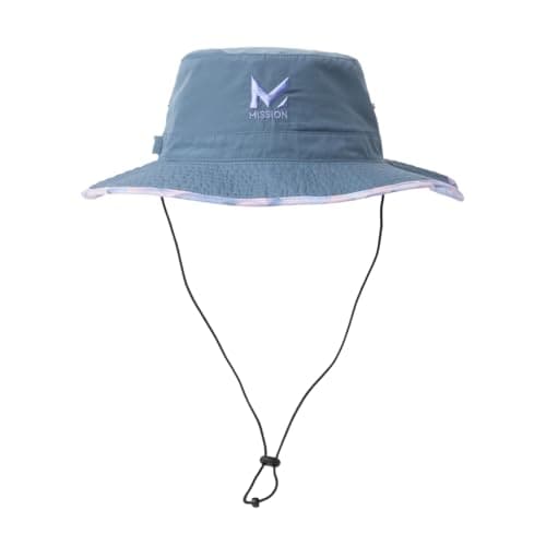 MISSION Cooling Bucket Hat - Unisex Wide-Brim Hat for Men & Women - Lightweight, Foldable & Durable — Sonic Halo Bering Sea