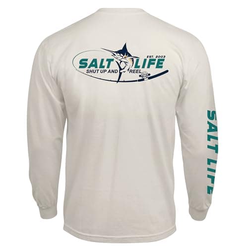 Salt Life Women's Classic Fit Long Sleeve Shirt for Casual Wear Comfort — Chalk