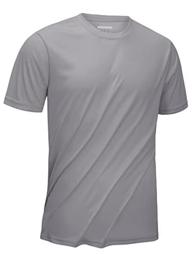 KEFITEVD Men's UPF 50+ Quick Dry Sun Protection Rashguard Shirt for Fishing and Workout
| KEFITEVD Men's SPF 50 Quick D — Light Grey