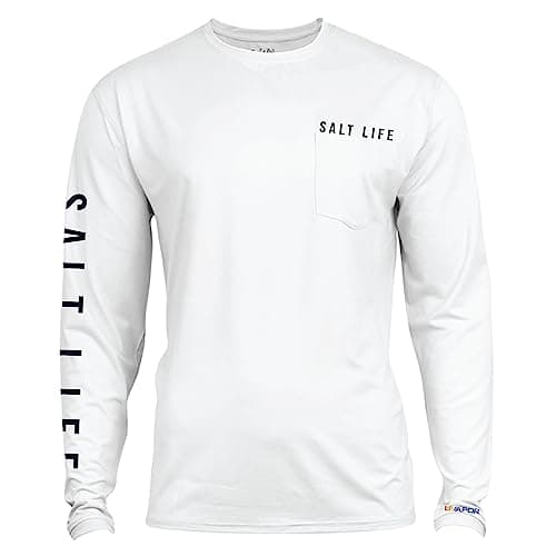 Salt Life Men's Marlin Retreat Long Sleeve Performance Pocket Tee + [Core Keyword: Performance] + [Attribute: Long Sleev