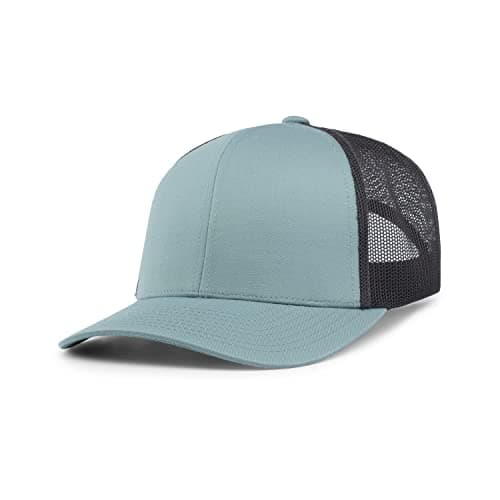 Pacific Headwear Snapback Trucker: Stylish Unisex Cap for Everyday WearComfortable All-Day Cap for Men and WomenSnapback — Smoke Blue/Charcoal/Smoke Blue
