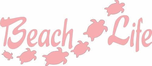 Sea Turtle Ocean Die Cut Vinyl Window Decal/Sticker - Beach Life for Car/Truck (Turquoise Blue)
| Beach Life Turquoise — Coral