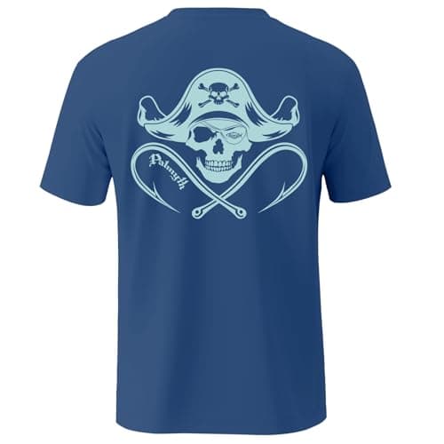 Palmyth Men's Sun Protection Fishing Shirt Short Sleeve UV UPF 50+ Tee for Outdoor Activities