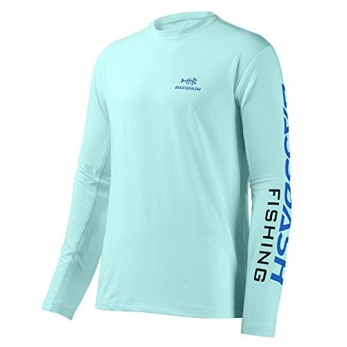 UV Protection Fishing T-Shirts for Men Global Recycled Standard UPF 50+
| Men's Long Sleeve Fishing T-Shirt UV Protecti — Seafoam/Vivid Blue Logo