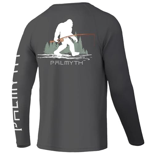 Palmyth Fishing Shirts for Men Long Sleeve UPF 50+ Sun Protection T-Shirt
| Palmyth Fishing Shirts Men Long Sleeve UPF — Charcoal / Bigfoot Fishing