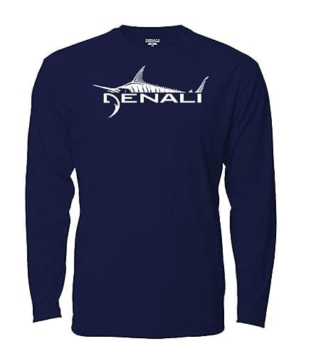 Denali Performance Apparel Men's Marlin Logo Tournament Teaser UPF 50+ UV Protection Long Sleeve T-Shirt
| Denali Men's — Navy