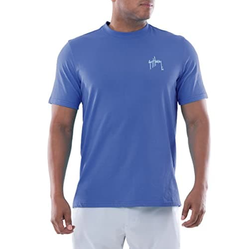 Guy Harvey Men’s Threadcycled Short Sleeve T-Shirt for Outdoor Adventuresfeatures UV protection, substantial comfort, an
