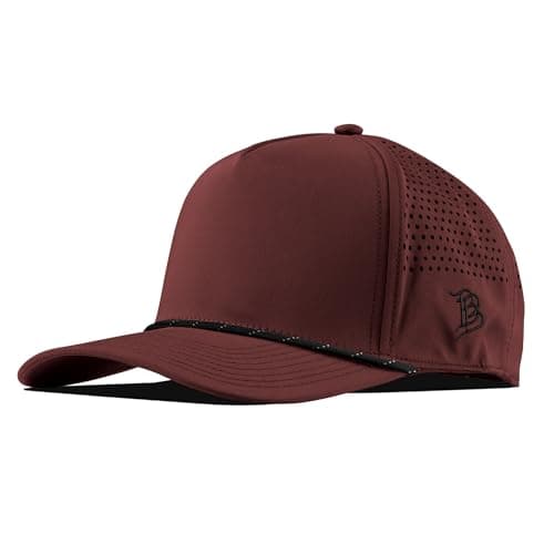 Branded Bare Curved 5 Panel Rope Hat Adjustable Snapaback Fitted Lightweight Comfort Stretch Quick Dry Hat
| Branded Ba — Maroon