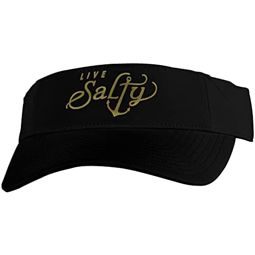 Salt Life Women's Stylish Salty Anchor Visor for Summer Beach Days — Black