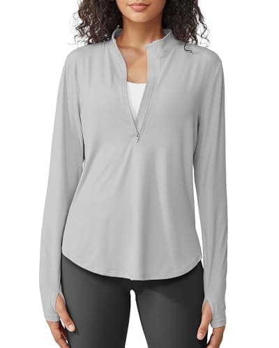 G4Free UPF 50+ Sun Protection Women's Long Sleeve Workout Tops for Lightweight Running
| G4Free Lightweight Quick Dry W — Gray