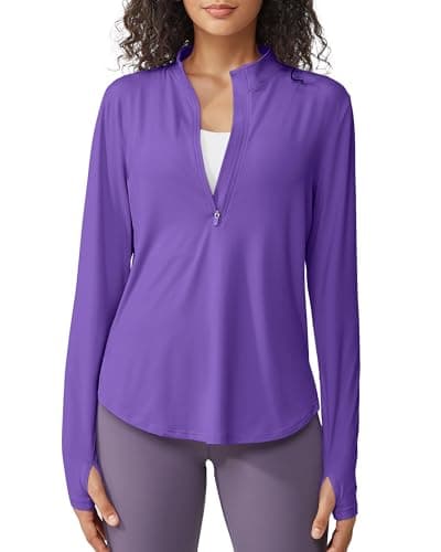 G4Free UPF 50+ Sun Protection Women's Long Sleeve Workout Tops for Lightweight Running
| G4Free Lightweight Quick Dry W — Dark Purple