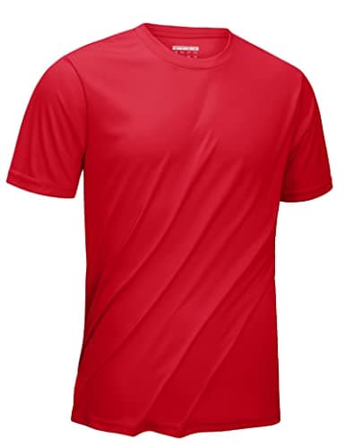 KEFITEVD Men's UPF 50+ Quick Dry Sun Protection Rashguard Shirt for Fishing and Workout
| KEFITEVD Men's SPF 50 Quick D — Tomato