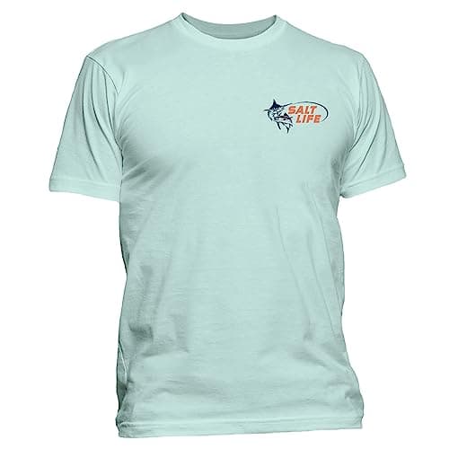 Salt Life Men's Reel Time Short Sleeve Tee + Stretchy Fabric + Fishing Enthusiast + Beach Days + Moisture Wicking + 100%