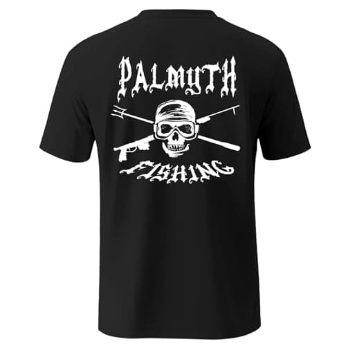 Palmyth Fishing Shirts for Men Short Sleeve UPF 50+ Sun Protection UV T-Shirt
| Palmyth Men's Short Sleeve Fishing Shir — Black / Skull Swim