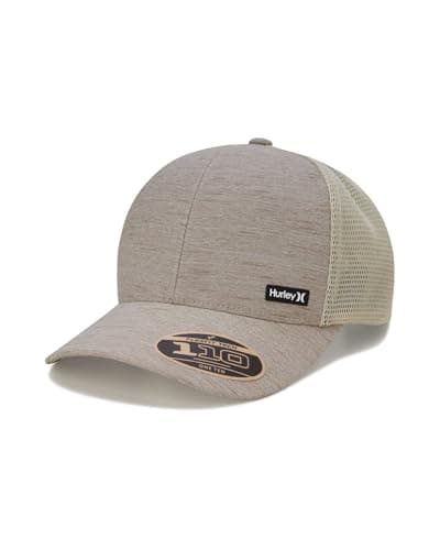 Hurley Men's H2O-Dri League Baseball Caps - Snapback Closure Classic Trucker Hats (S-XL)  
Hurley Men's H2O-Dri League B — Wheat