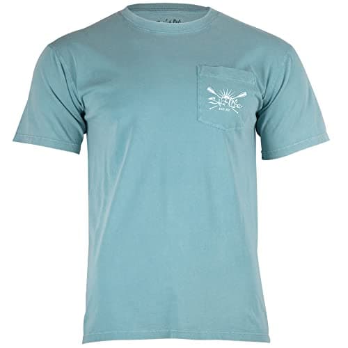 Salt Life Men's Comfort Fit Tee Shirt Salt Washed Paddle Short Sleeve