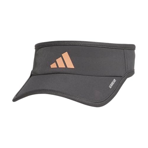 Adidas Superlite Sun Visor Hat for Women Sport Performance Outdoor Activities — Grey Six/Rose Gold/3.0