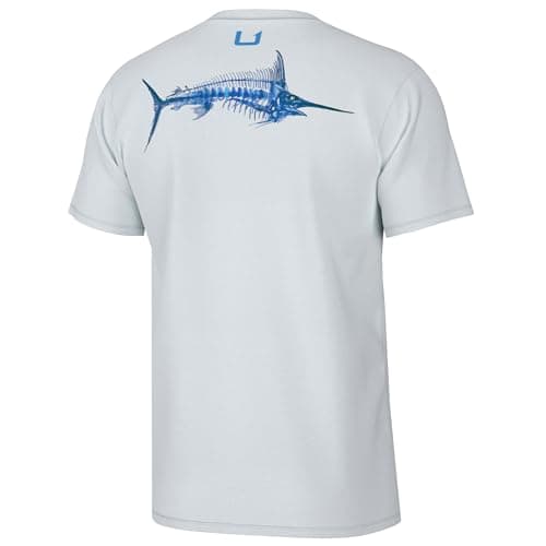 HUK Men's Quick-Dry Fishing Graphic Tee, Performance Short Sleeve, Water Sports Enthusiast
| HUK Men's Quick-Dry Fishin — Bill Bones - White