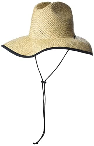 Salt Life Blue Hawaiian Straw Hat - Summer Sun Protection, Men, Beach Days, Wide Brim for Men OSFM
