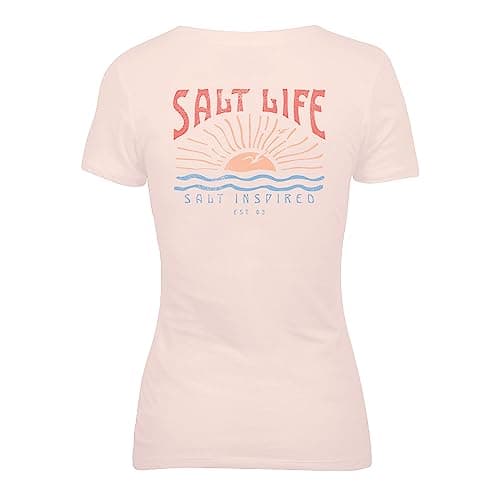 Salt Life Women's Good Morning Sunshine Short Sleeve V-Neck Tee for Summer Fun
| Salt Life Women's Good Morning Sunshin — Pink Pearl