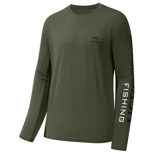 UV Protection Fishing T-Shirts for Men Global Recycled Standard UPF 50+
| Men's Long Sleeve Fishing T-Shirt UV Protecti — Olive Green/Black Logo