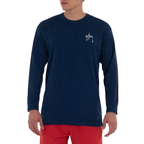 Guy Harvey Men's Billfish Collection Long Sleeve T-Shirt for Outdoor Adventures Features Modern Fishing Art Design Large