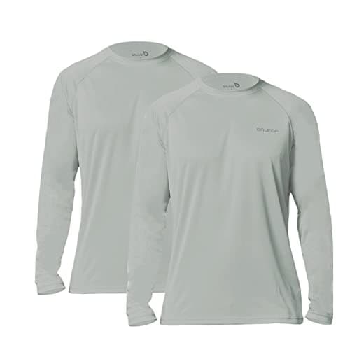 Baleaf Men's Sun Protection Shirts UV SPF UPF 50+ Long Sleeve for Fishing and Running
| Baleaf Men's Quick Dry Lightwei — 2 Pack-gray