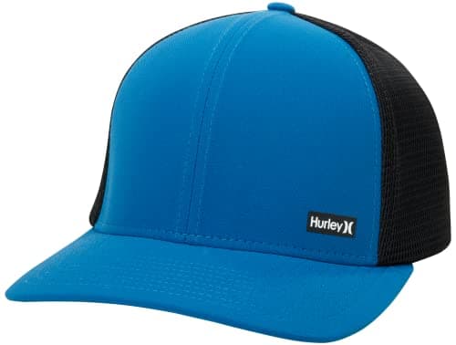 Hurley Men's H2O-Dri League Baseball Caps - Snapback Closure Classic Trucker Hats (S-XL)  
Hurley Men's H2O-Dri League B — Industrial Blue