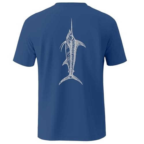Palmyth Fishing Shirts for Men Short Sleeve UPF 50+ Sun Protection UV T-Shirt
| Palmyth Men's Short Sleeve Fishing Shir — Navy / Marlin Sketch