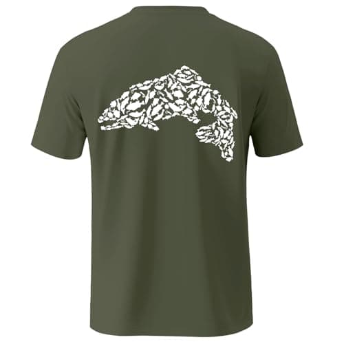 Palmyth Sun Protection Men's Short Sleeve Fishing Shirt UPF 50+ Quick Dry
| Palmyth Men's Short Sleeve Fishing Shirt UP — Seaweed / Trout