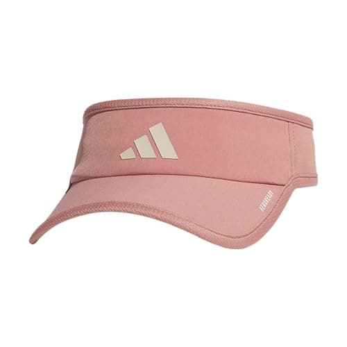 Adidas Superlite Sun Visor Hat for Women Sport Performance Outdoor Activities — Warm Clay Pink/Wonder Alumina Grey/3.0