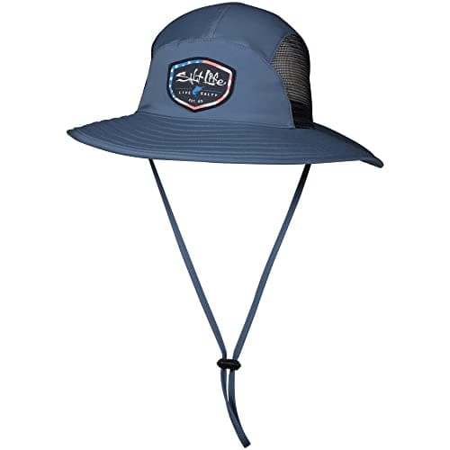 Salt Life Men's Stylish Boonie Hat for Outdoor Adventures with Adjustable Fit and Breathable Fabric, Sizes S-XXL