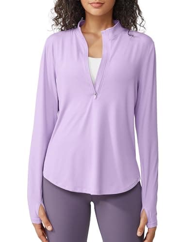 G4Free UPF 50+ Sun Protection Women's Long Sleeve Workout Tops for Lightweight Running
| G4Free Lightweight Quick Dry W — Purple
