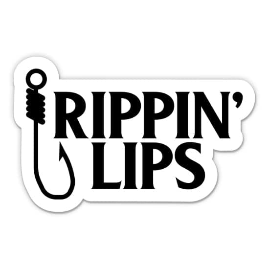 Rippin Lips Fishing Fisherman Vinyl Sticker - Car - Outdoor Enthusiast -ouble Vision, Durable Adhesive, Easy Peel
| Rip