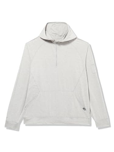 Salt Life Men's Endurance Long Sleeve Performance Hoodie for Active Men in Hot Weather Sports — Light Grey Heather