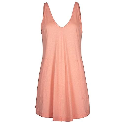 Salt Life Women's Well-fitting Tank Dress for Summer Wear, Beach, and Casual Outings, Stretchy and Comfortable, Size M, — Pink Peach