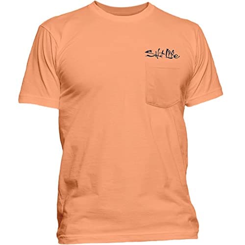 Salt Life Men's Blue Crab Short Sleeve Classic Fit Shirt for Outdoor Adventures Highlights Comfortable Cotton Material,