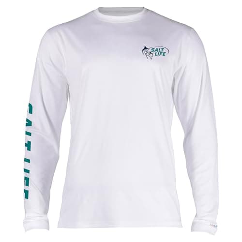 Salt Life Men's Big Win Long Sleeve Performance Tee + Core Performance + Active Men + Outdoor Activities + Quick Dry + P