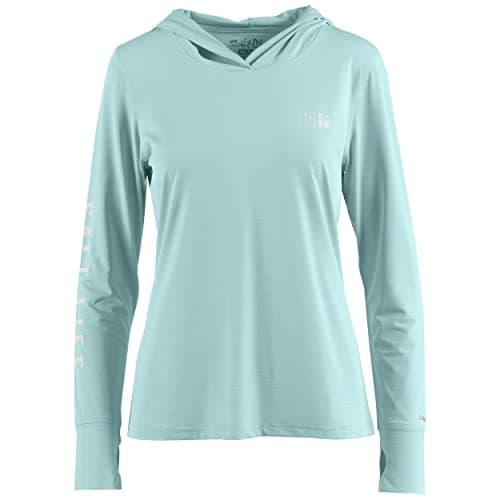 Salt Life Women's Tectonic SLX Long Sleeve Hoodie + Waterproof + Stylish + Beach Wanderlust + Size Large + Hooded Sweats