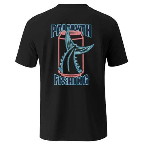 Palmyth Mens Fishing Shirts Short Sleeve UPF 50+ UV Sun Protection Shirt
| Palmyth Mens Fishing Shirts Quick Dry UPF 50 — Black / Ice Tuna