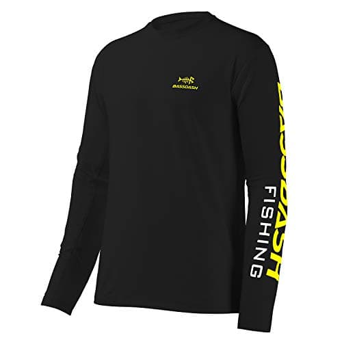 UV Protection Fishing T-Shirts for Men Global Recycled Standard UPF 50+
| Men's Long Sleeve Fishing T-Shirt UV Protecti — Black/Yellow Logo