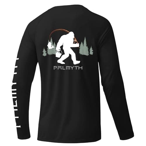 Palmyth Men's Long Sleeve Sun Protection Shirts
| Palmyth UV UPF 50+ Fishing Shirts for Men
| Palmyth Quick Dry Men's L — Black / Bigfoot Fishing