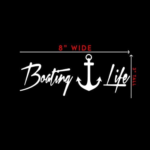 White Boating Life Decal Notebook for Car and Laptop
| Boating Life Sticker Decal Notebook - White 8" x 3" for Car/Lapt