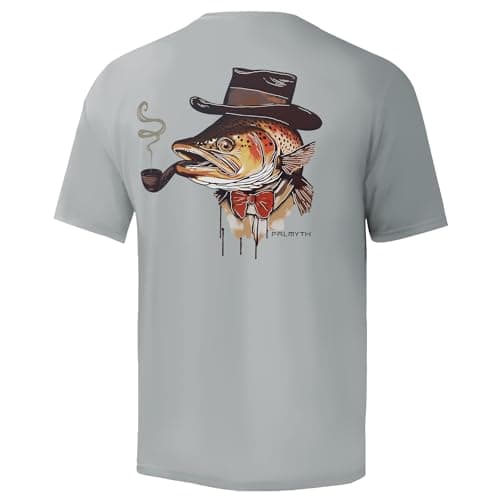 Palmyth Men's Sun Protection Fishing Shirt Short Sleeve UPF 50+ SPF Clothing
| Palmyth Men's UV Protection Fishing Shir — Gray / Big Trout