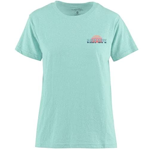 Salt Life women's Sunset Board Briefcut Short Sleeve T-Shirt for Beach Vacation Sun Protection