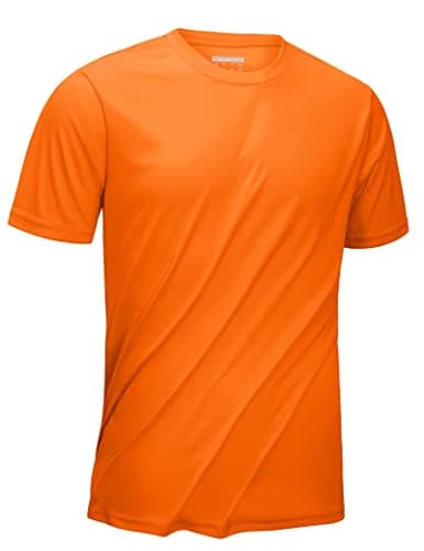 KEFITEVD Men's UPF 50+ Quick Dry Sun Protection Rashguard Shirt for Fishing and Workout
| KEFITEVD Men's SPF 50 Quick D — Orange