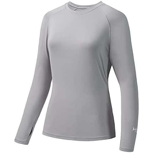 Women's UPF 50+ UV Sun Protection Long Sleeve Fishing Hiking Shirt
| Global Recycled Standard Women’s Long Sleeve Sun P — Light Grey