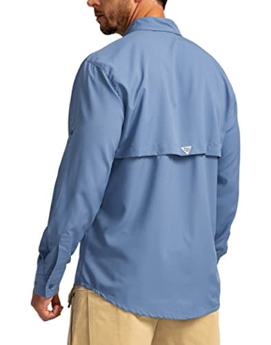 Men's Sun Protection Pudolla Fishing Shirts UPF50+ Long Sleeve Travel Work Button Down Shirts
| Pudolla Men's Sun Prote