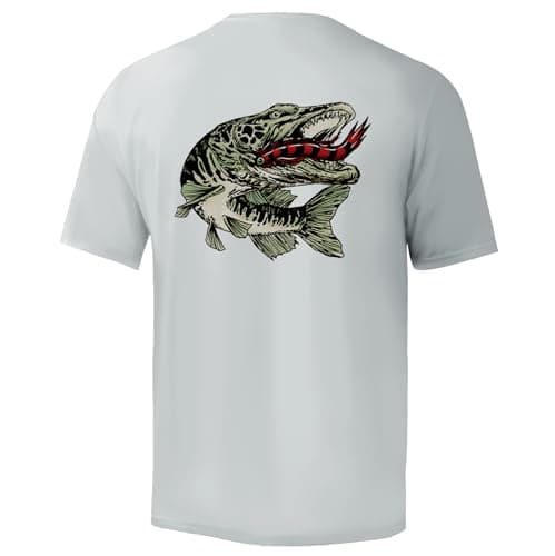 Palmyth Men's Sun Protection Fishing Shirt Short Sleeve UPF 50+ SPF Clothing
| Palmyth Men's UV Protection Fishing Shir — Gray / Musky
